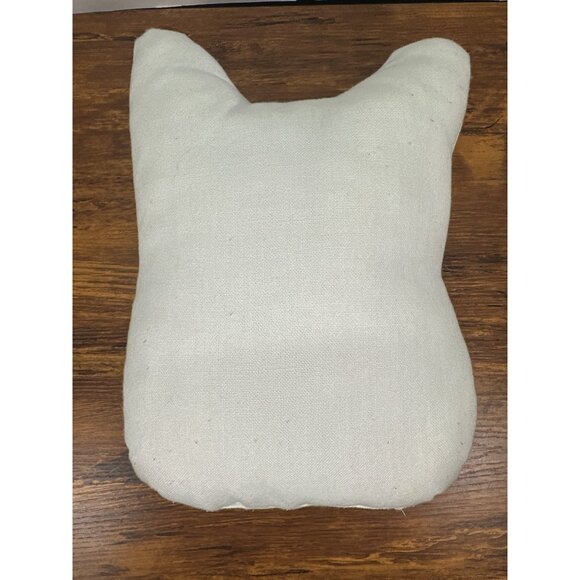 Whimsical Shaped Watercolor Tabby Cat Pillow- 11x9 - Picture 3 of 3